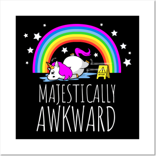 Majestically Awkward Unicorn for the Socially Awkward Posters and Art